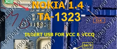 Nokia 1.4 ta1323 isp emmc pinout