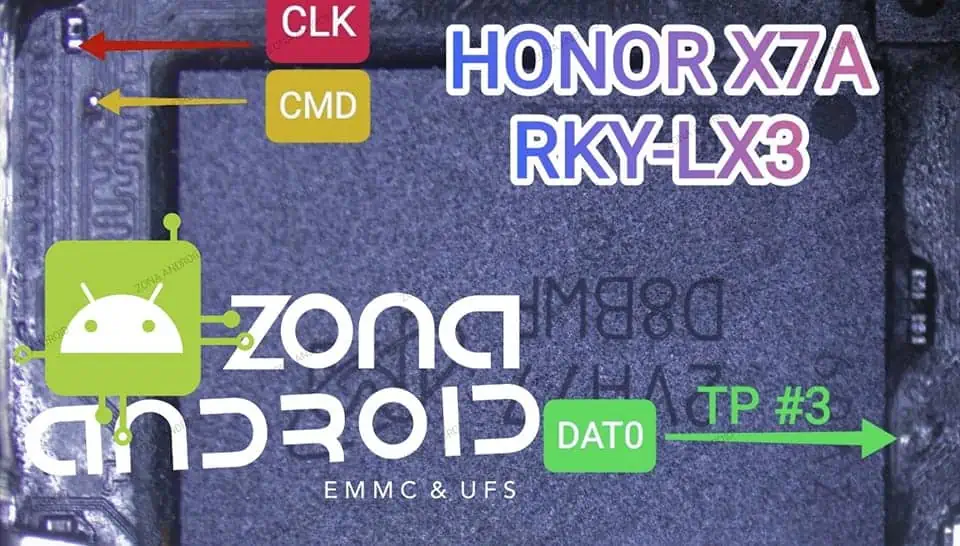 Honor X7a isp emmc