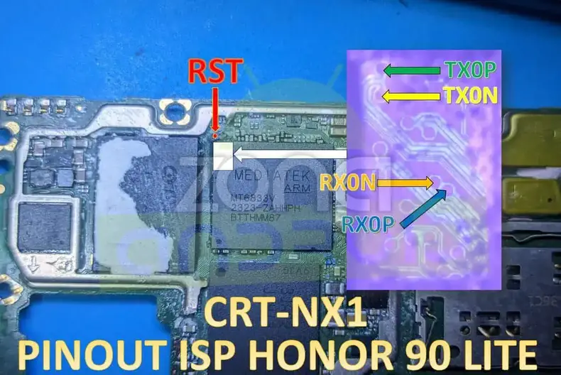 Honor 90 Lite isp Pinout