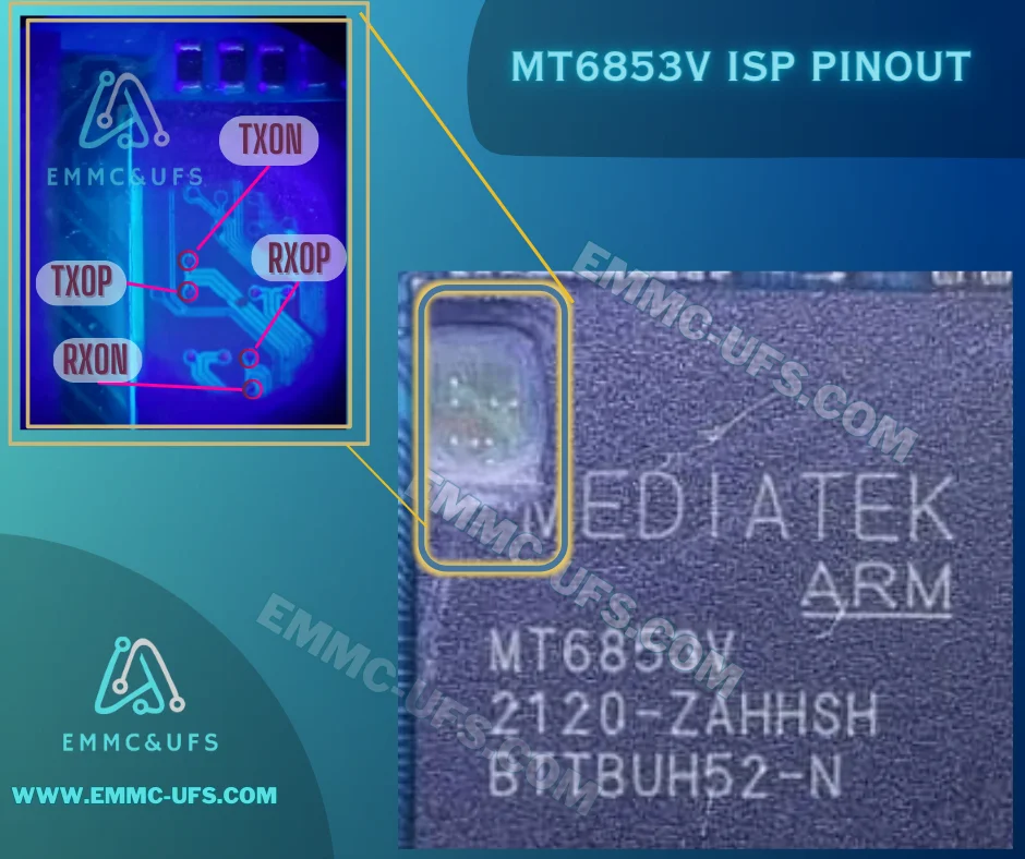 MT6853V ISP PINOUT