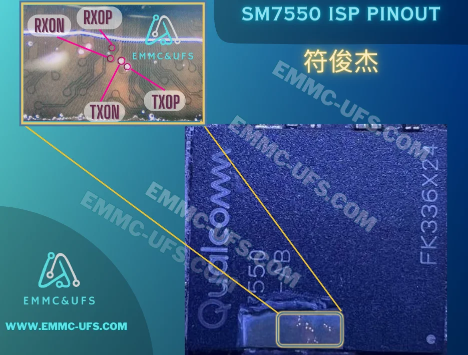 sm7550 isp pinout