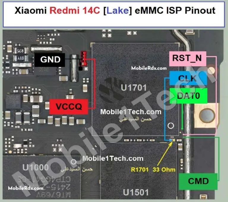 Redmi 14c Lake Emmc Isp Pinout