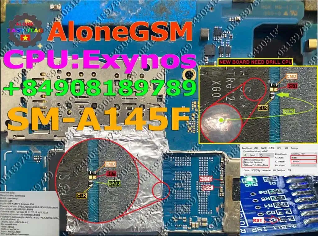 a145m pinout isp