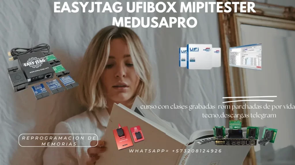 CURSO ASESORIA GRATUITA EASYJTAG PLUS MIPITESTER MEDUSAPRO 2 UFIBOX EMCP UMCP